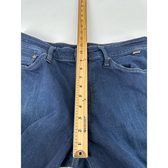 Mavi Matt Relaxed Straight Jeans 30 x 30‎ Stretch Dark Wash - Picture 13 of 14